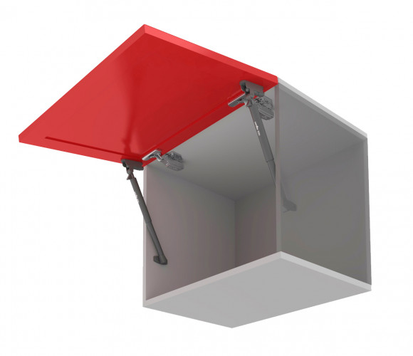 Газлифт 5кг. Графит с фиксацией фасада и амортизатором GL110GRPH/50/3  OZON БОЯРД