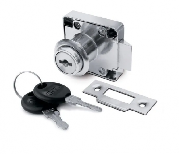 Замок мебельный №338 с защелкой    ZZ-ZN-338-01