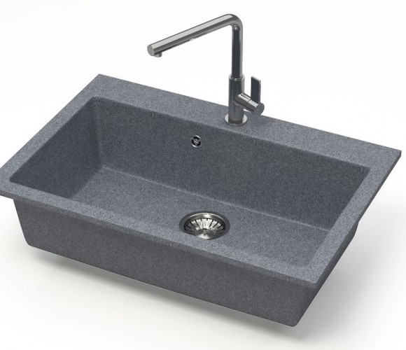 Мойка Модель 39,  755х505х200мм, Темно-Серый Q8  Мрамор