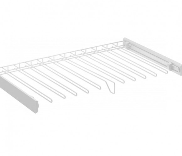 Вешалка для брюк SMART, в модуль 900, Белый, шар. напр.  GTV   W-WSPD90-BP-10