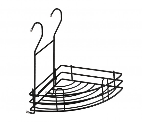 Навеска Полка угловая малая, ТИП-II (205х205х250мм) черный матовый,  LE550BL