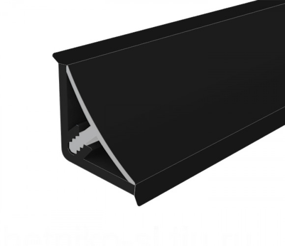 Плинтус с мягким краем 11,5х11,5х3,0 Черный   MRK494-202