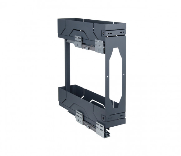 Cargo mini 150мм X.FIT KR43/1/3/150/L/GRPH с доводчиком, ЛЕВАЯ, ГРАФИТ  БОЯРД