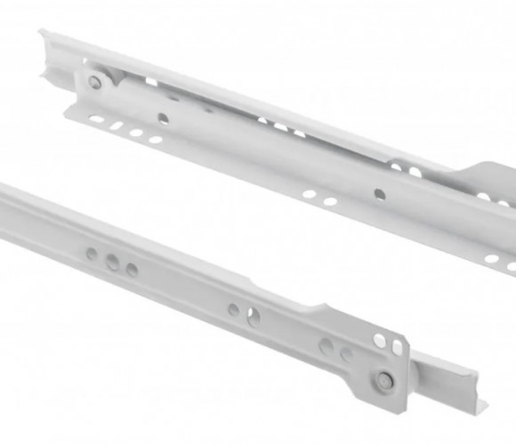 Направляющие роликовые 400 мм белые   PR-0B-400-10