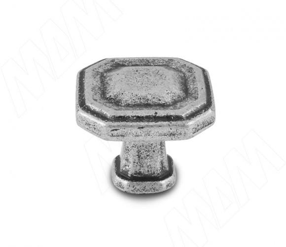 Ручка-кнопка серебро состаренное WPO.775.000.00E8