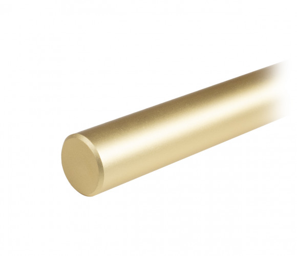 PR001MBSG.1/1152 Матовое браширован.сатиновое золото Пруток NUDE для ручки