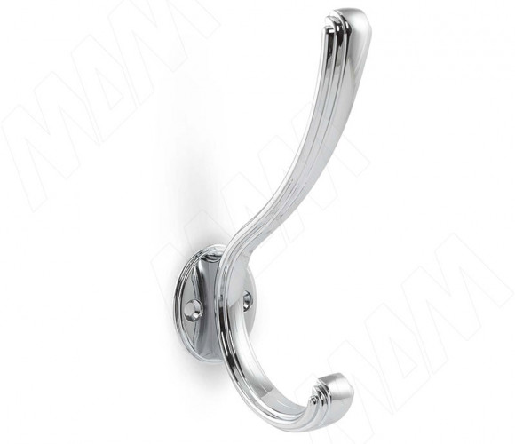 Крючок двухрожковый ZAMPA хром HK.29.PC