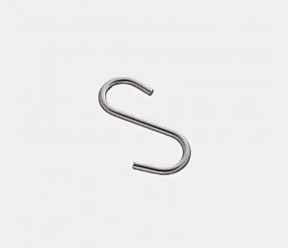 Крючок для рейлинга малый, хром Z6