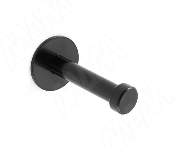 Крючок однорожковый L-52мм черный матовый  HK.20.BLM