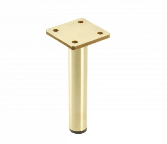 Опора мебельная RONDA Simple h-150, брашированное золото  NM-RONDA-S-150-18
