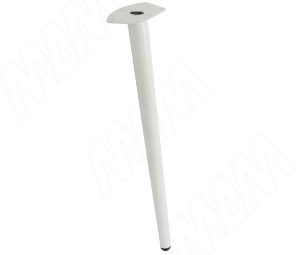 Опора для стола 123х430мм CONEконусная, белый матовый  CON123x430 WT