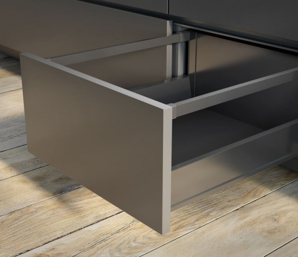 Ящик GTV Модерн Бокс PRO L-350, высокий H-199мм, Антрацит   PB-MBPRO-KPL350C