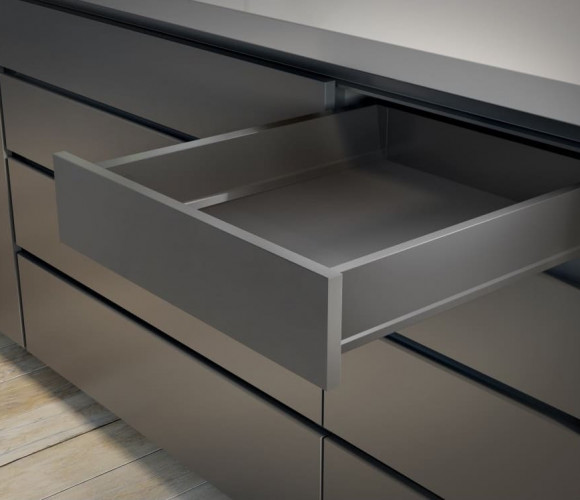 Ящик GTV Модерн Бокс PRO L-400, низкий H-84мм, Антрацит   PB-MBPRO-KPL400A