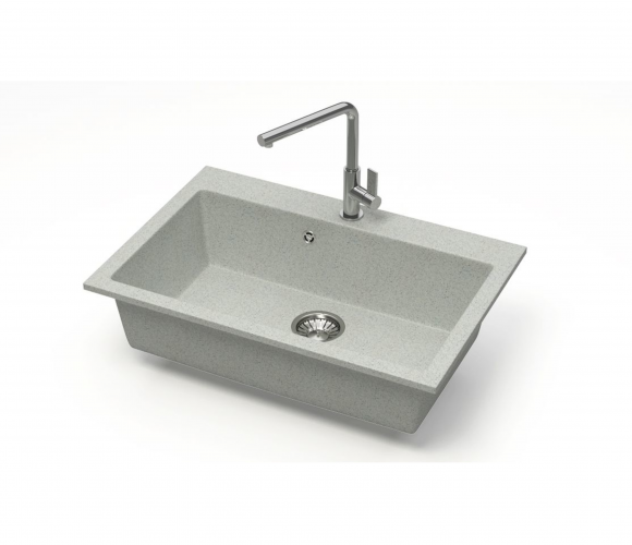 Мойка Модель 39,  755х505х200мм, Светло-Серый Q10  Мрамор