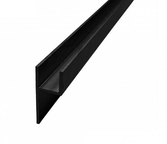 ПЛАНКА ПЛИНТУС  6 мм. черная 3 м. Крокос