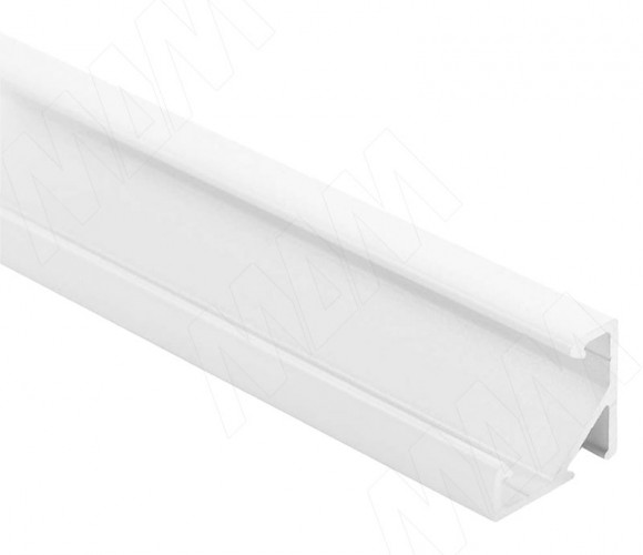 Профиль под свет. ленту СМ1 угловой, белый матовый, 16х16мм,L-3000 LSP-CM1-ALU-3-WHM, (без рассеивателя)