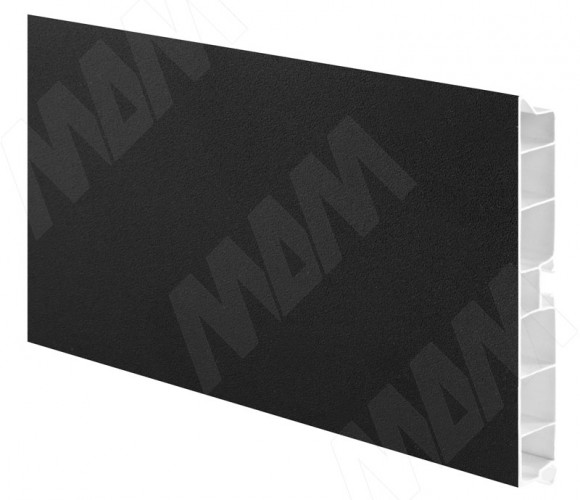 Цоколь пластиковый (высота 150, длина 4000 мм), черный 15.0422R 4M