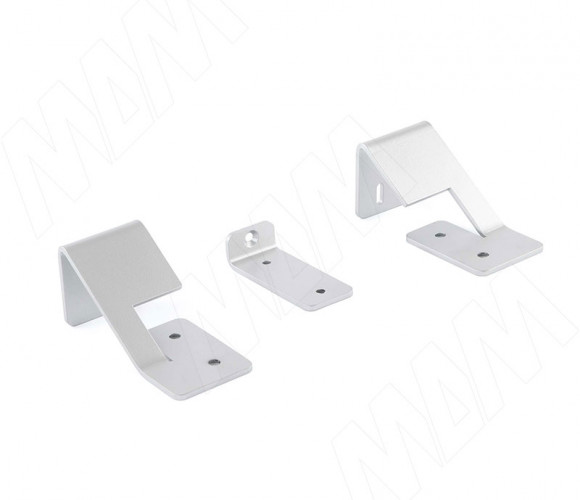 LOFT Менсолодержатель (комплект) для деревянных полок 16мм, хром матовый (краска ) LFT.SET.CRM