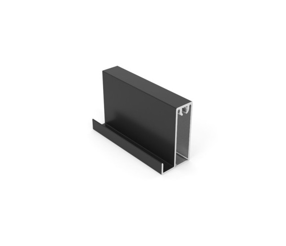 АРИСТО Профиль нижний плоский SLIM, 5400, черный   AV0735
