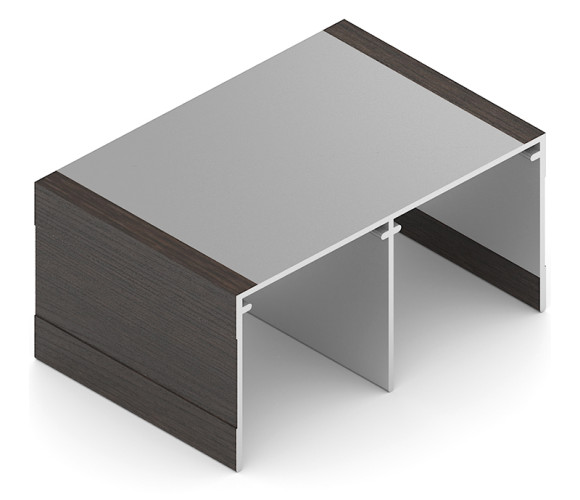 АРИСТО Направляющая двойная верхняя, 5400, венге темный   AS0046