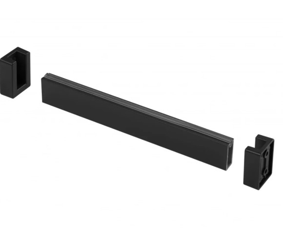 Штанга гардеробная прямоугольная с антискользящей вставкой, ЧЕРНАЯ WG-RRPSET-A-20M(продажа 1,5/3м.)