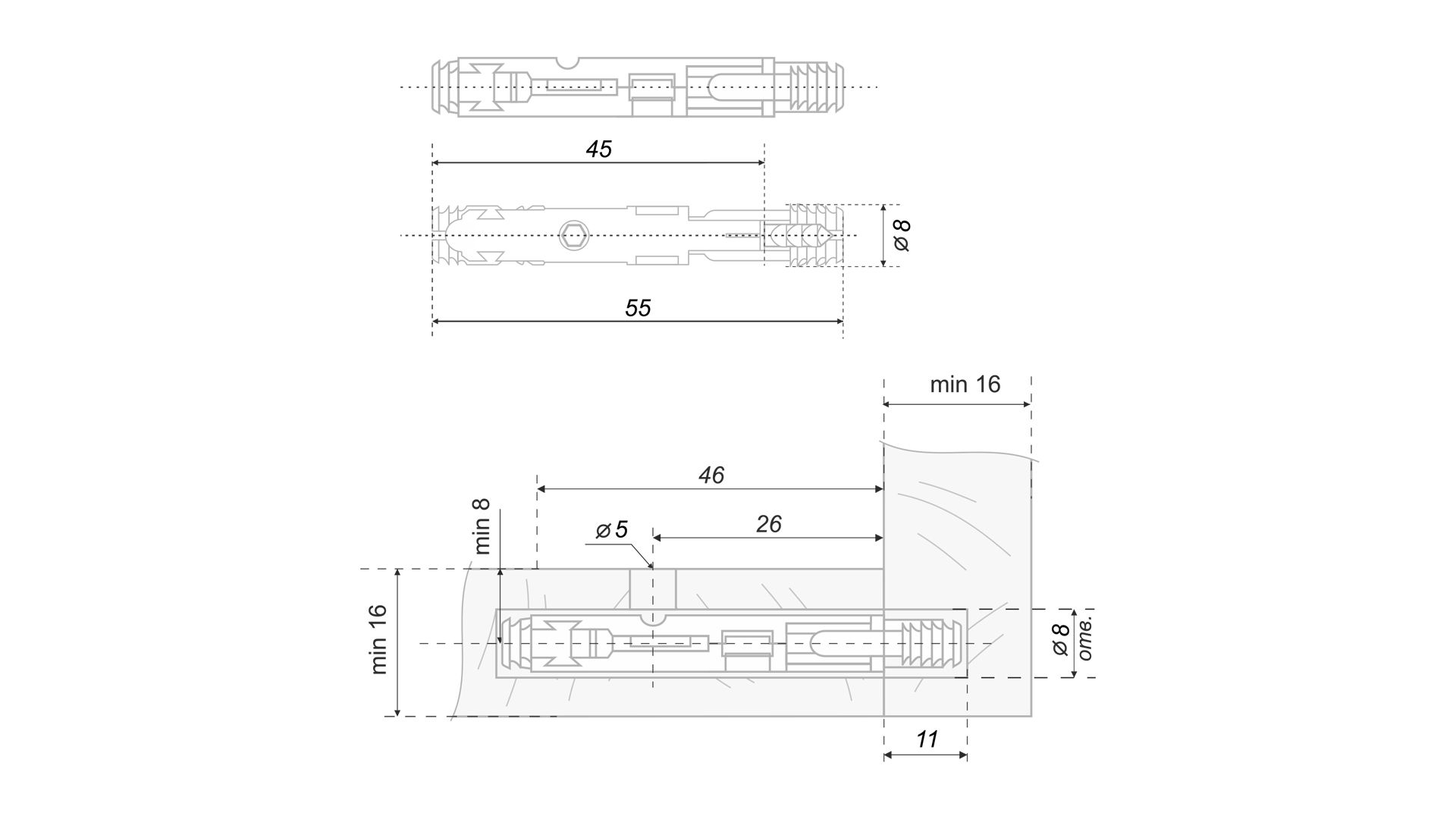 Стяжка b-Fix st01/47/6/ZN/01